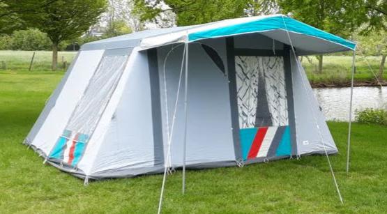 Retro Bungalowtent DWS de Wit, Ophalen, Gebruikt, Tot en met 4