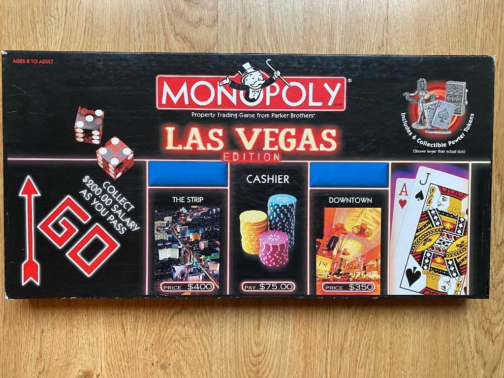 Monopoly Las Vegas, Hobby en Vrije tijd, Gezelschapsspellen | Bordspellen, Vijf spelers of meer, Ophalen of Verzenden, Zo goed als nieuw