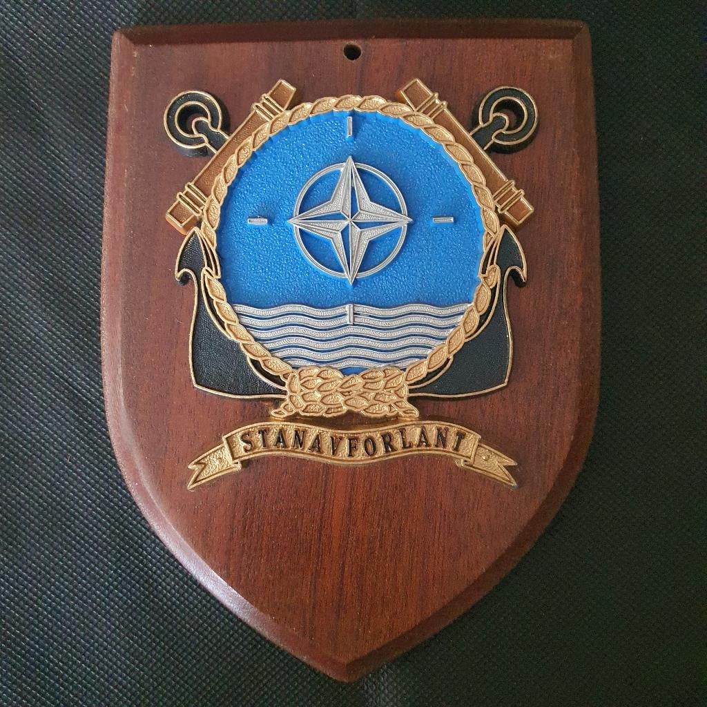 Wapenschildje Stanavforlant, Verzamelen, Verzenden, Marine, Nederland, Embleem of Badge