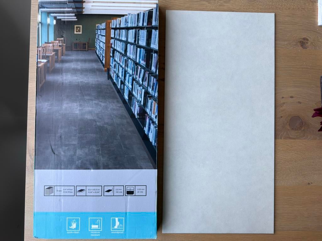 PVC (Plak) Vloertegels  - 38m2 Nieuw in Doos, Ophalen, 50 tot 150 cm, Overige typen, Nieuw