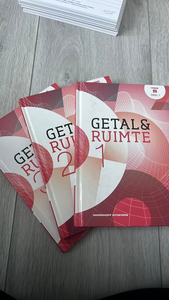 Getal & Ruimte 11e ed leerboek vwo B deel 1, 2 en 3, Boeken, Ophalen of Verzenden, Zo goed als nieuw, Overige niveaus, Nederlands