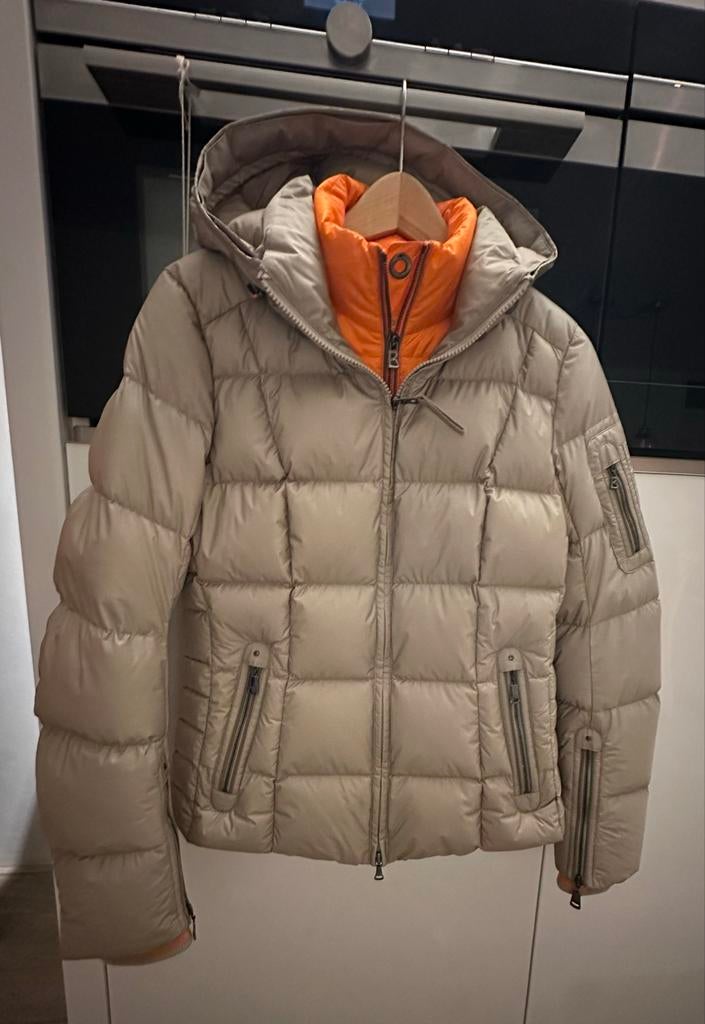 Bogner Ski Jas - Maat 38 - Beige/Oranje, nieuwstaat!, Kleding | Dames, Wintersportkleding, Ophalen of Verzenden, Zo goed als nieuw