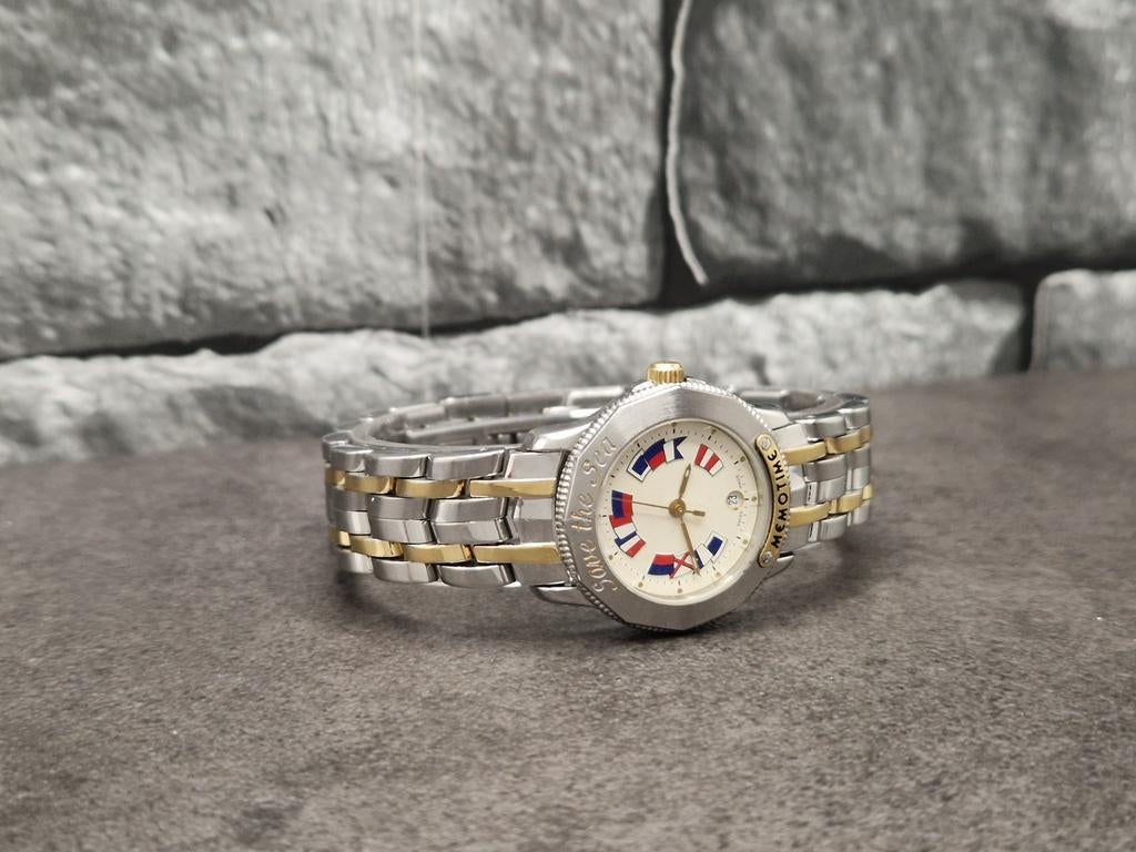 Corum Memotime Save the Sea, 34mm quartz. Watch only., Overige merken, Staal, Gebruikt, Staal