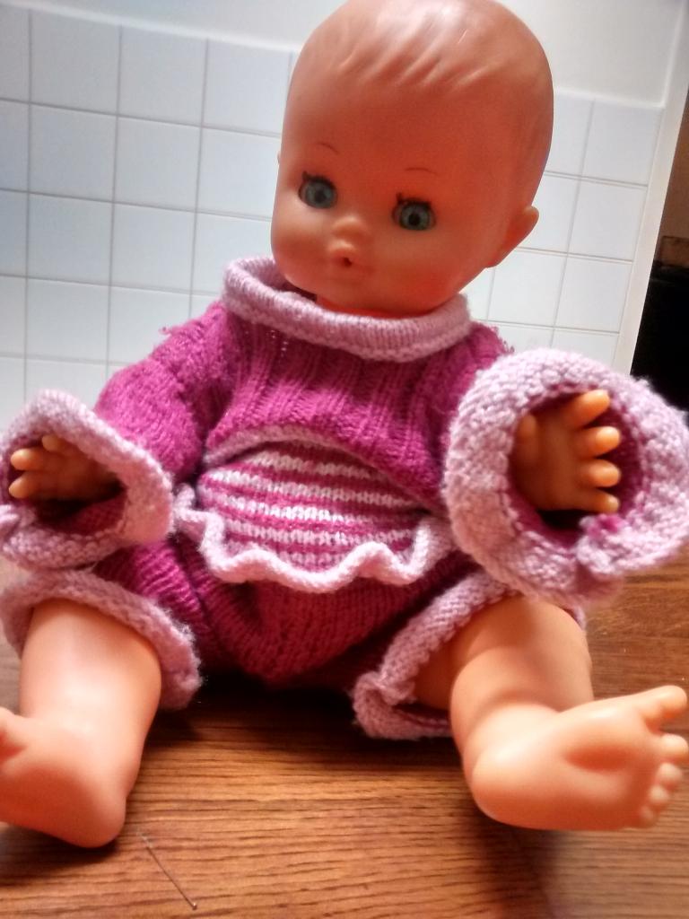 babypop FURGA ITALY, Verzamelen, Poppen, Ophalen of Verzenden, Zo goed als nieuw, Pop