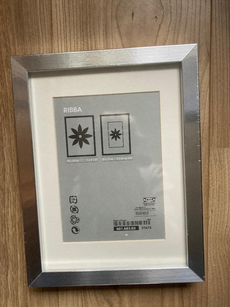 Fotolijst RIBBA. Zilverkleurig  10 stuks, Ophalen, Minder dan 50 cm, Nieuw, Minder dan 50 cm