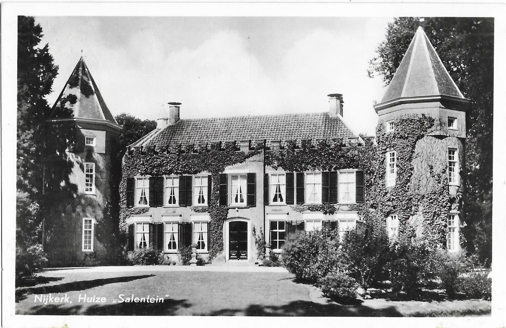 Nijkerk, Huize Salentein, torens, Verzenden, 1940 tot 1960, Gelopen, Gelderland