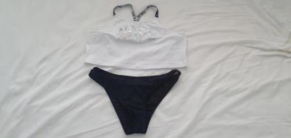Coolcat Bikini nope crop topje 164 xs, Ophalen of Verzenden, Zo goed als nieuw, Wit, Bikini