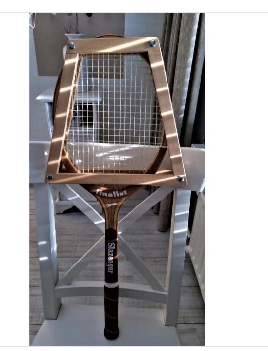 slazenger finalist houten tennis racket + avento spanner, Ophalen of Verzenden, Zo goed als nieuw, Racket, Overige merken