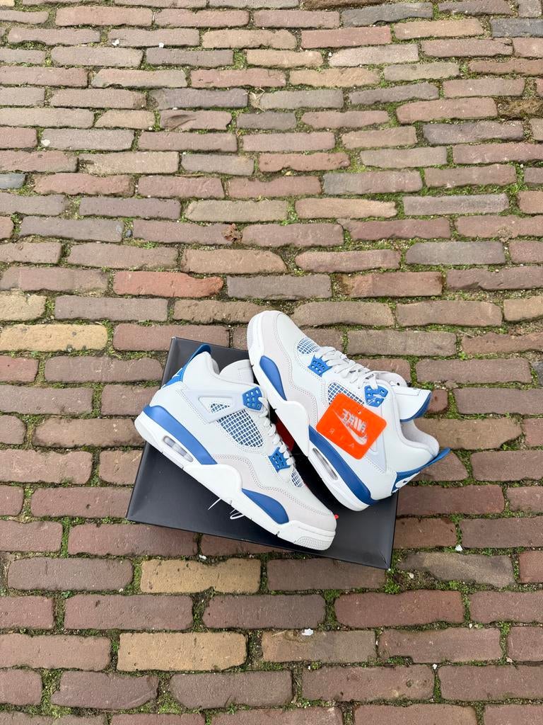 Nike Air Jordan 4 military blue US 10, Wit, Nieuw, Ophalen of Verzenden, Sneakers of Gympen