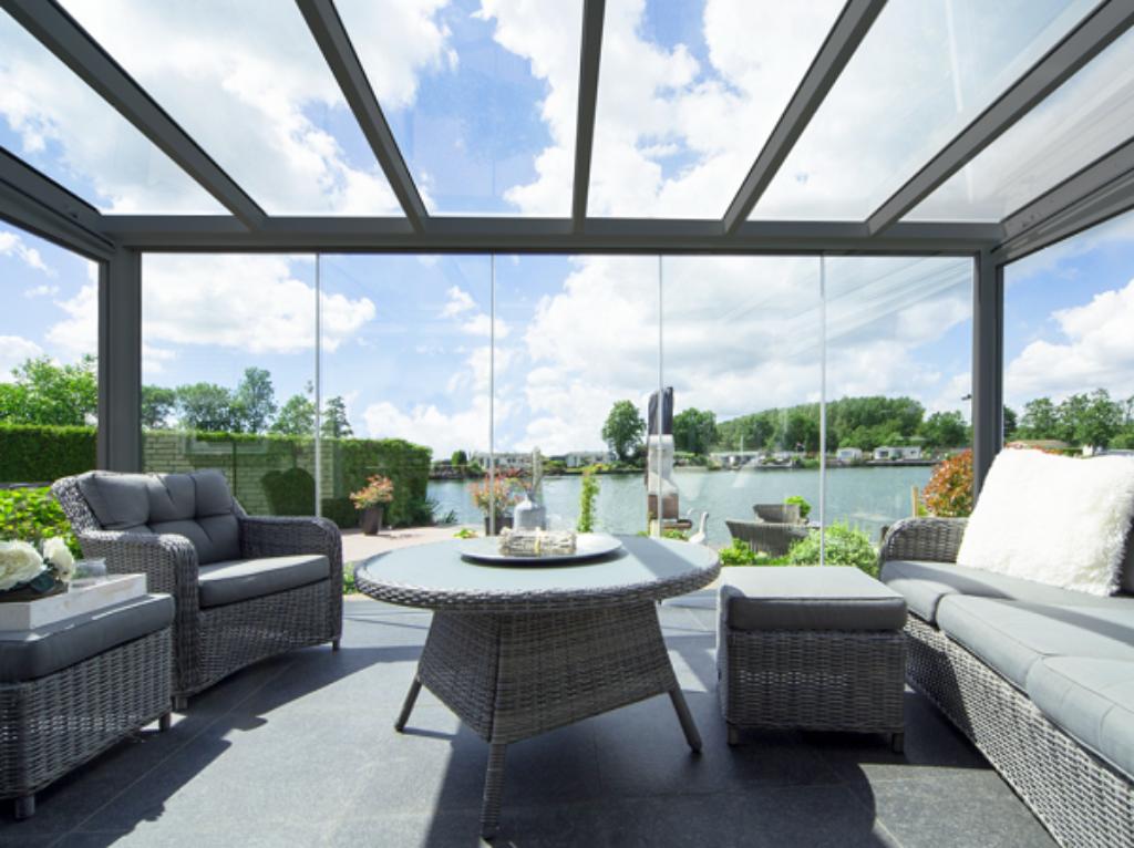Glastuinkamers met glazen schuifwanden extra laag geprijsd, Ophalen of Verzenden, Nieuw, Veranda