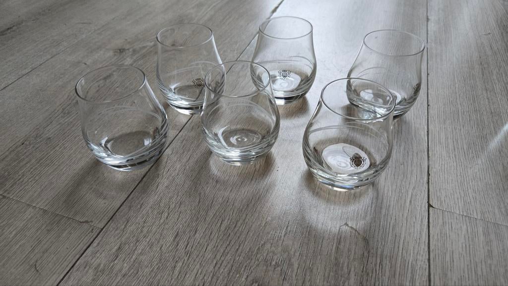 VINTAGE Bar Glasses 9 oz. George & J.G. Smith Glenlivet Whis, Ophalen of Verzenden, Zo goed als nieuw, Borrel- of Shotglas