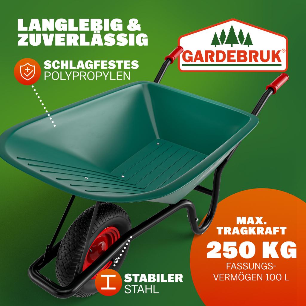 Kruiwagen bouwkruiwagen handkar tuinkar 100L GRATIS BEZORGD!, Verzenden, Nvt, Nvt, Nvt
