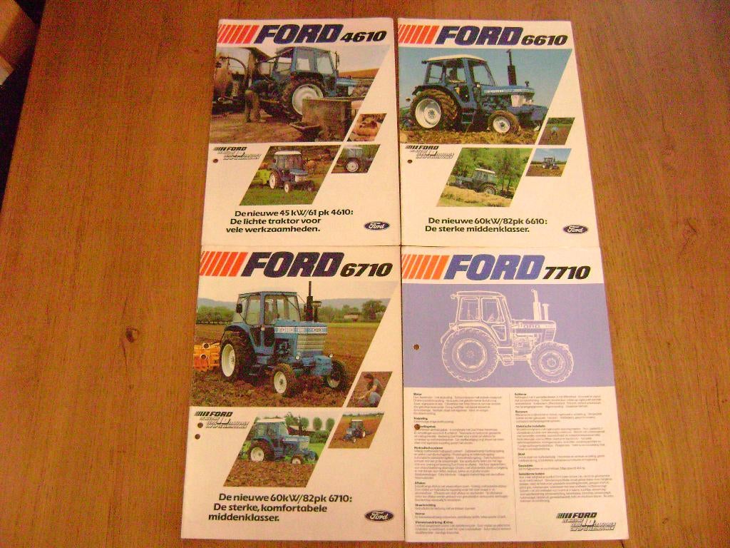 Ford 6610, 6710 en 7710 folders, Boeken, Catalogussen en Folders, Zo goed als nieuw, Folder, Ophalen of Verzenden