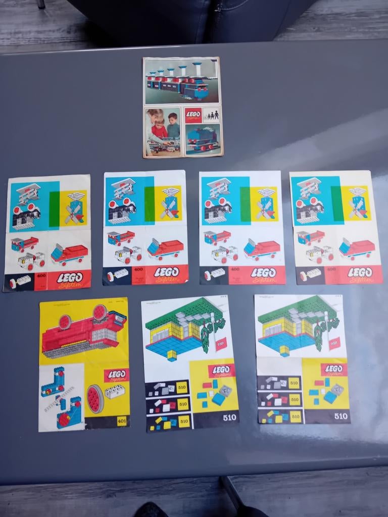 Jaren 60 lego foldertjes, Ophalen of Verzenden