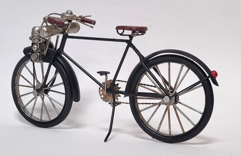 Fiets met motor Solex miniatuur van blik model metaal deco, Ophalen of Verzenden, Nieuw, Overige typen