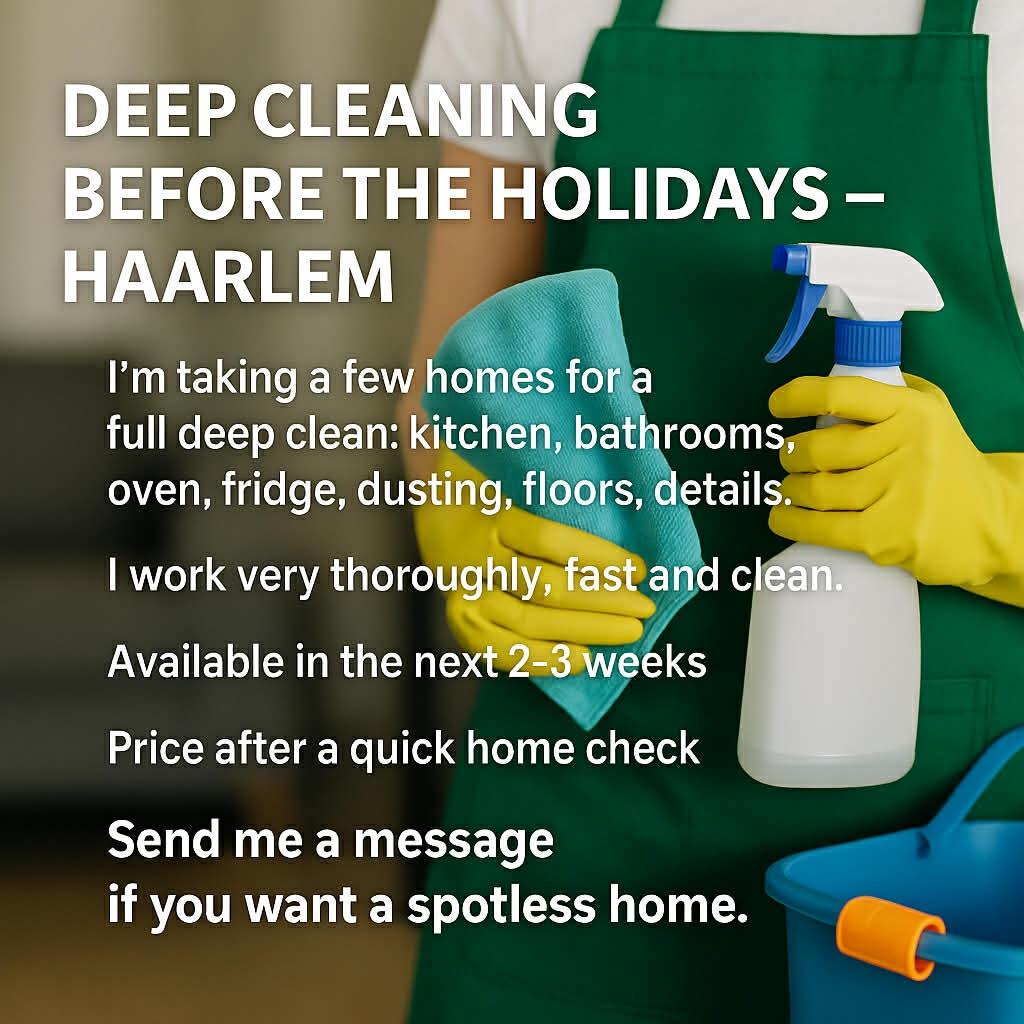 Deep Cleaning before Christmas Dieptereiniging vóór Kerst, Diensten en Vakmensen, Schoonmakers en Glazenwassers, Schoonmaken woning