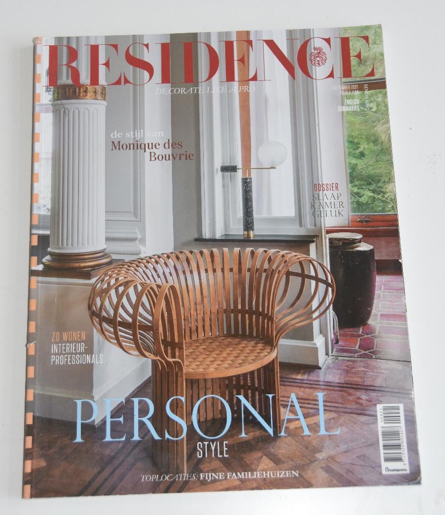 Residence September 2021 tijdschrift, Boeken, Tijdschriften en Kranten, Gelezen, Verzenden