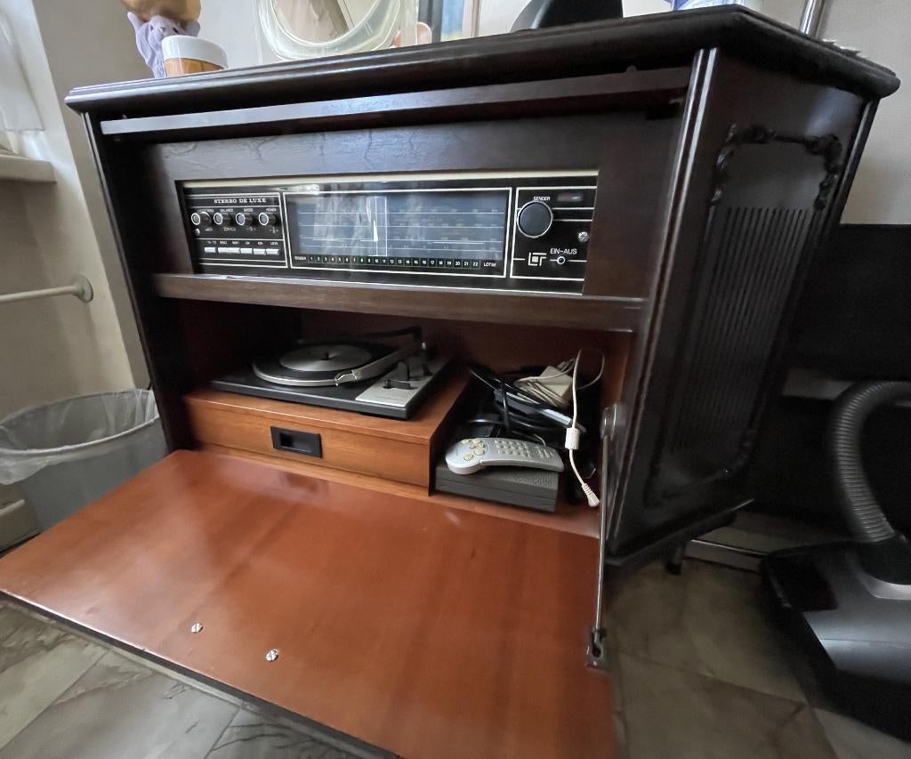 audiomeubel, Huis en Inrichting, Kasten | Televisiemeubels, Ophalen, Gebruikt, 50 tot 100 cm, Queen Anne-stijl