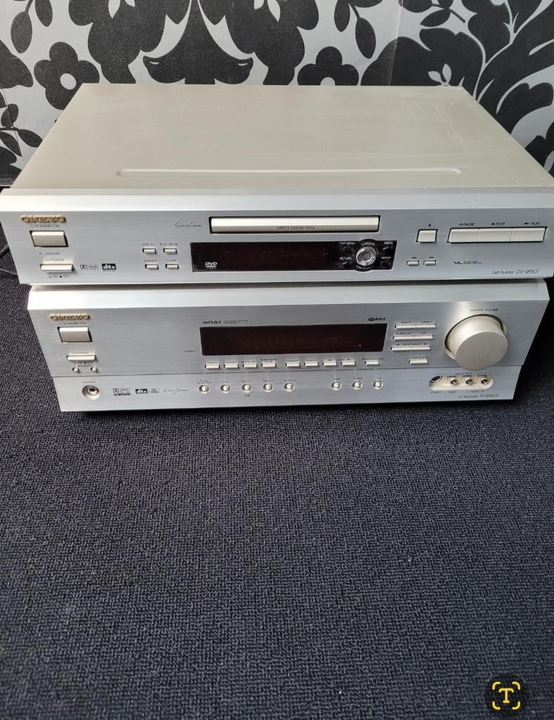 Onkyo TX-SR501E receiver & DV-SP501 dvd speler, Audio, Tv en Foto, Stereo-sets, Gebruikt, Dvd-speler, Overige merken, Losse componenten