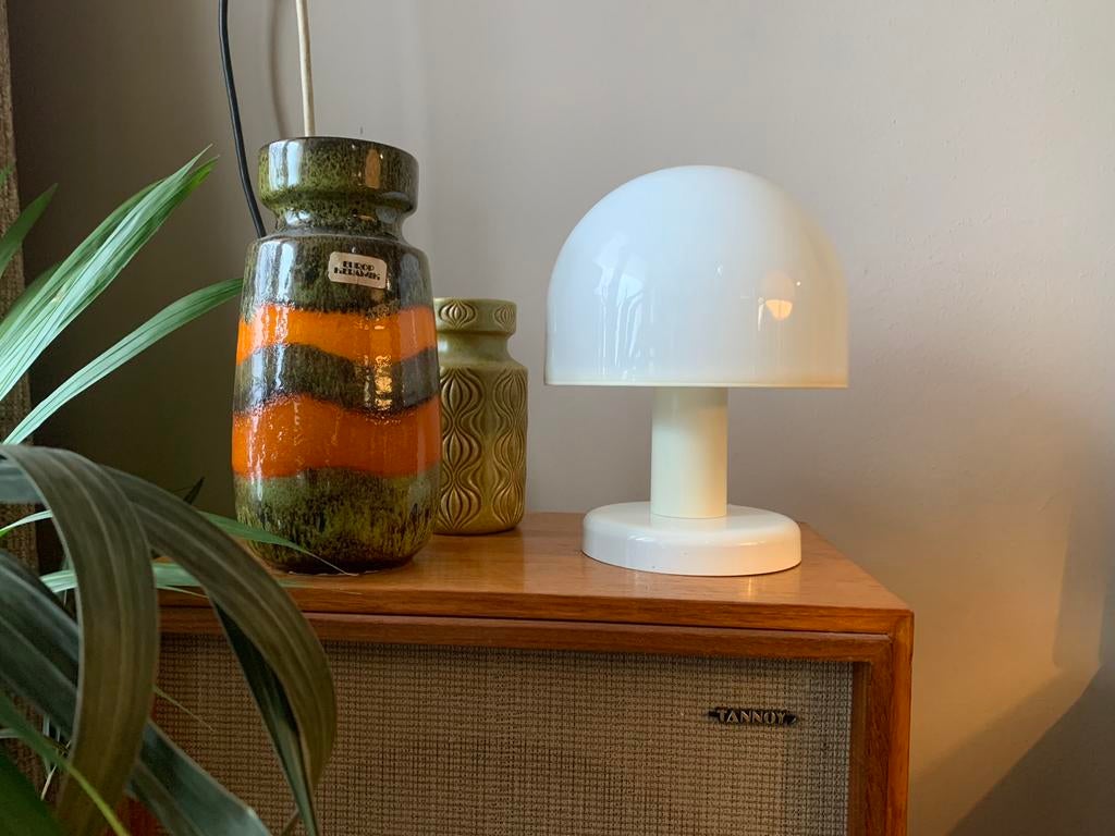 Luigi Massoni Harvey Guzzini mushroom lamp, Huis en Inrichting, Lampen | Tafellampen, Ophalen of Verzenden, Zo goed als nieuw