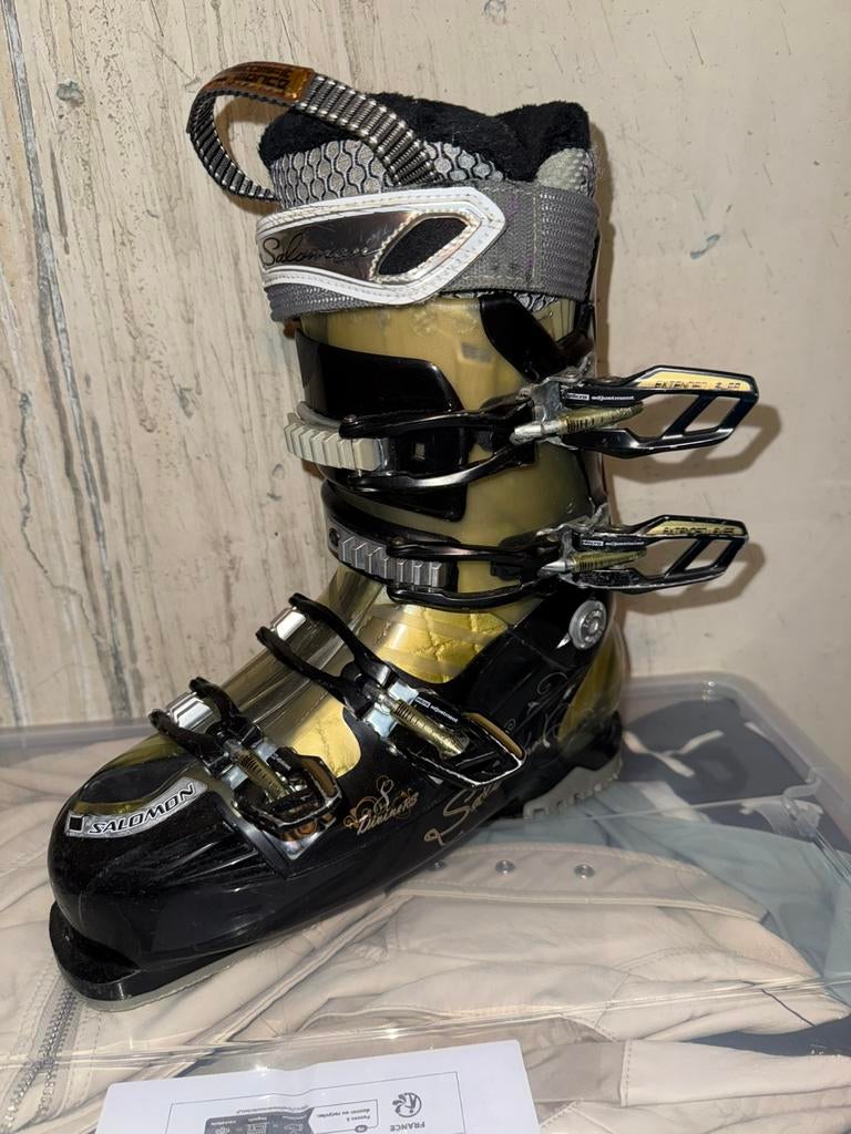 Skischoen vrouwen, Sport en Fitness, Skiën en Langlaufen, Ophalen, 160 tot 180 cm, Gebruikt, Schoenen