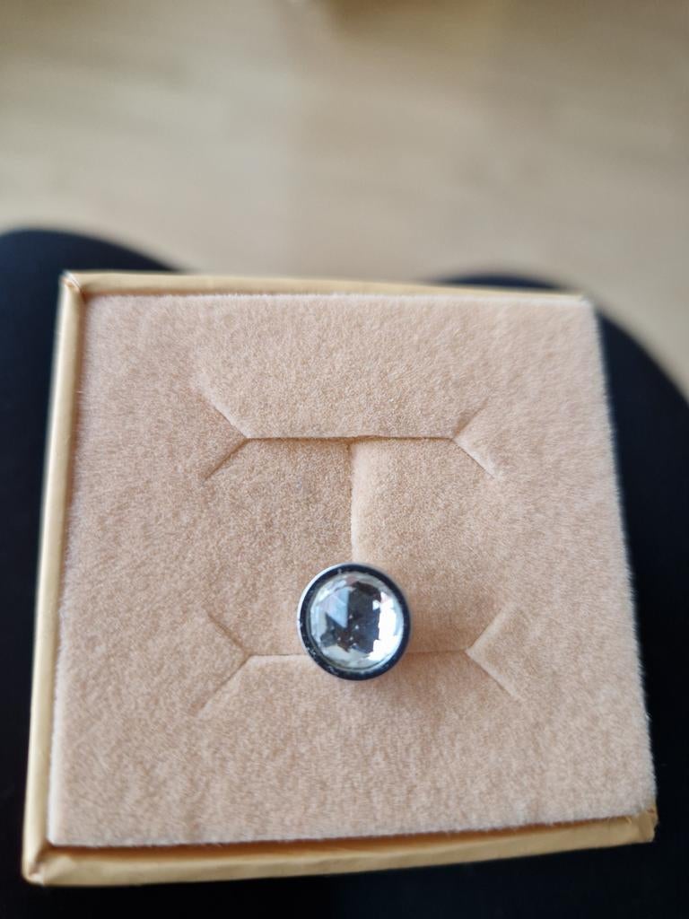 Melano vivid zetting zilver, Met kristal, Ophalen of Verzenden, Zo goed als nieuw, 17 tot 18