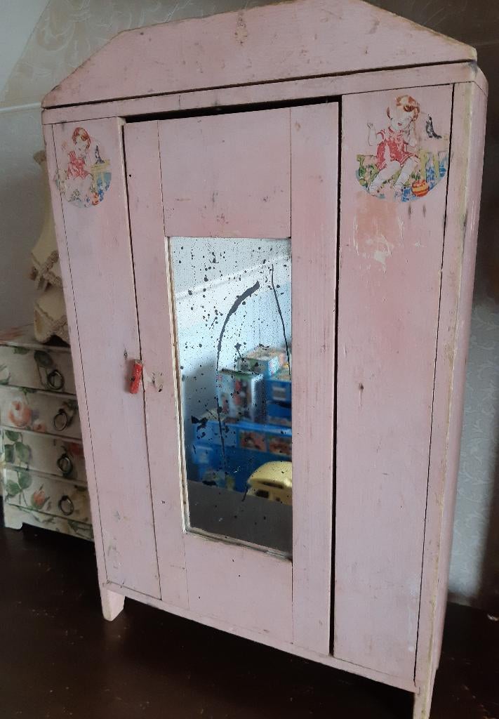 Brocante kastje leuk bij kathe kruse pop, Ophalen of Verzenden