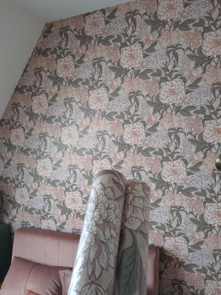 Behang Esta Home Vintage Bloemen, Ophalen, Minder dan 10 m², Groen, Vintage Bloemen