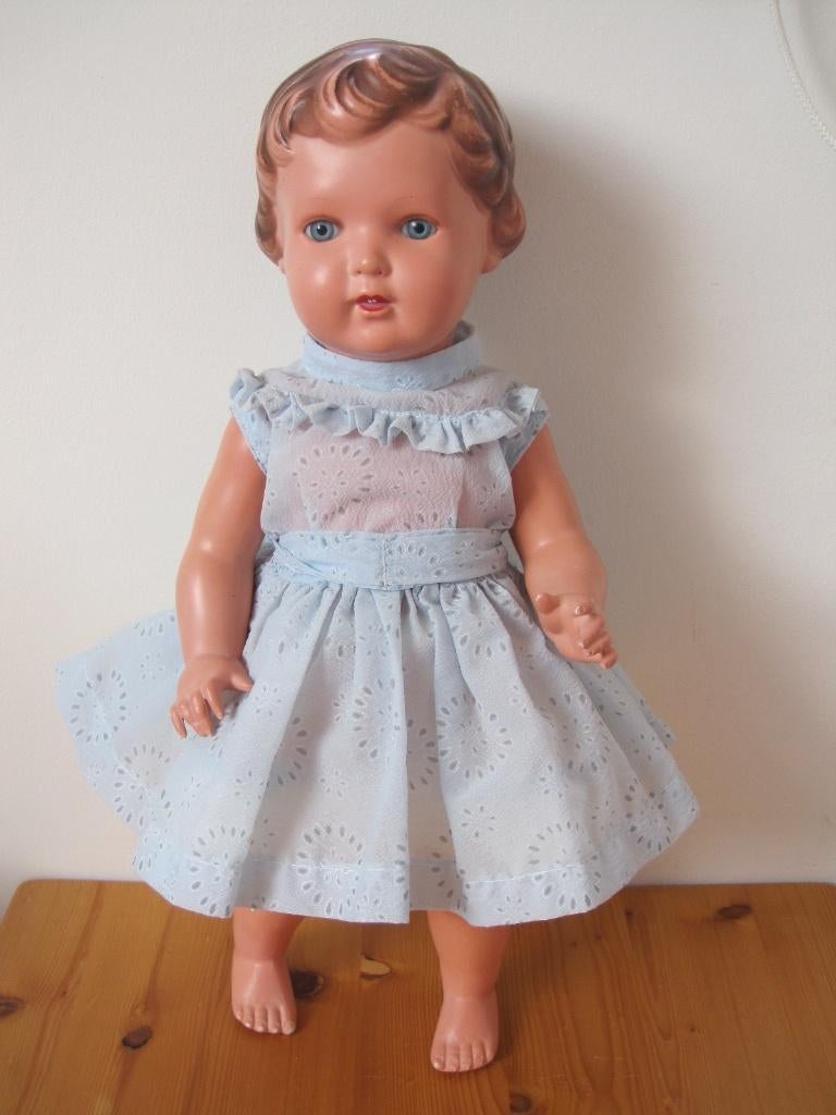 Fraaie antieke Schildpop Ursel gemerkt met t 44., Ophalen of Verzenden, Gebruikt, Pop