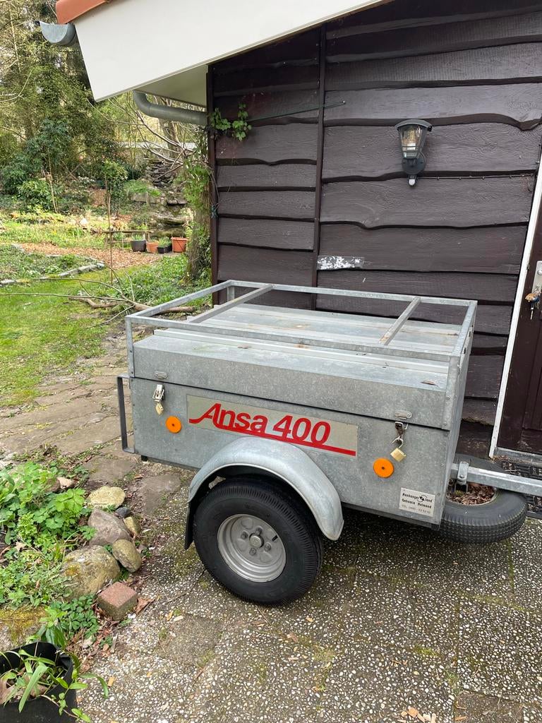 Ansa 400 aanhangwagen met recent vernieuwde banden, Auto diversen, Aanhangers en Bagagewagens, Ophalen, Gebruikt