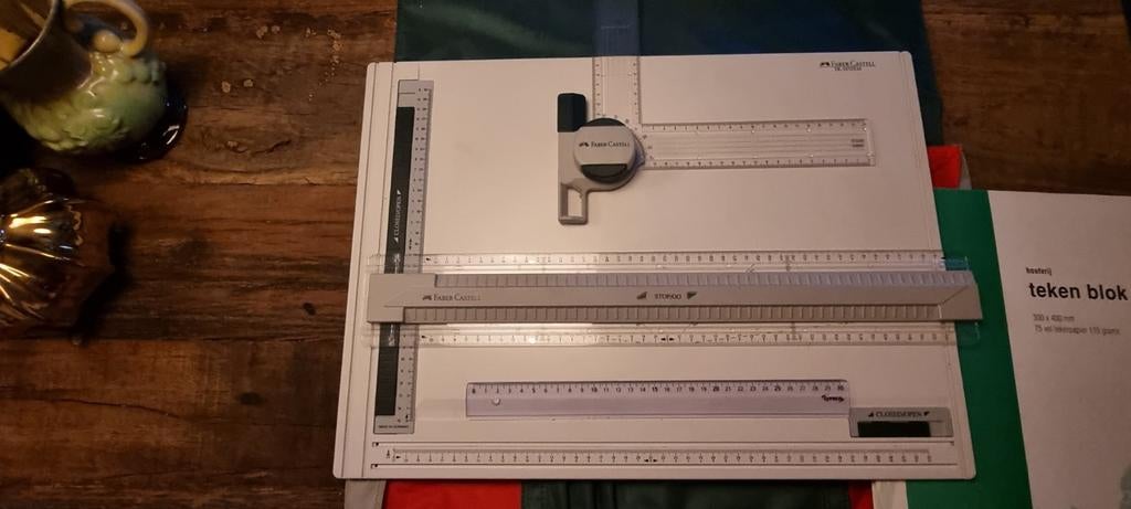 Faber Castell tk systeem+tas+tekenblok, Ophalen of Verzenden