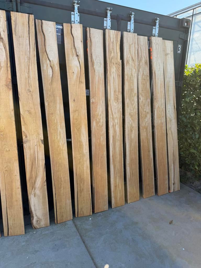 15 oud eiken planken voor 300 euro !!, Ophalen, Zo goed als nieuw, 250 cm of meer, Balken