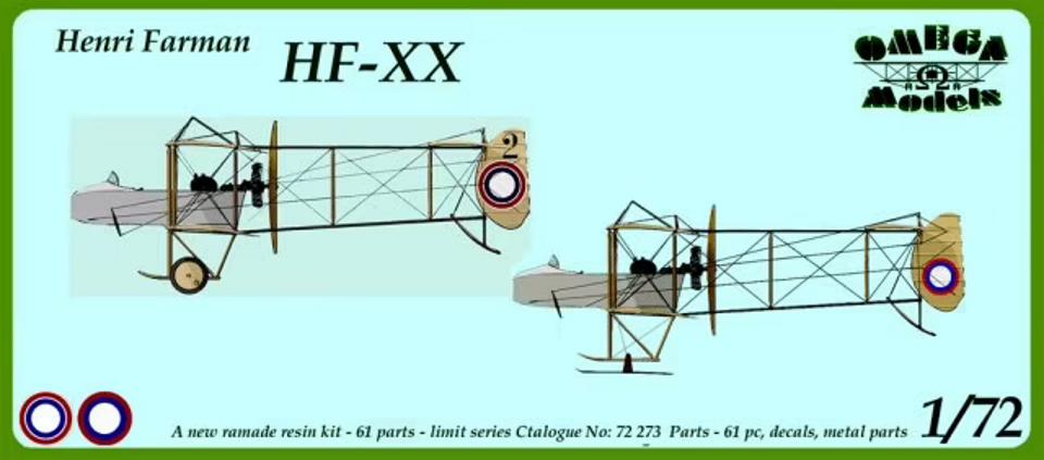 Henri Farman HF-XX - Verkenner - Gelimiteerde oplage, Overige merken, 1:72 tot 1:144, Verzenden, Nieuw