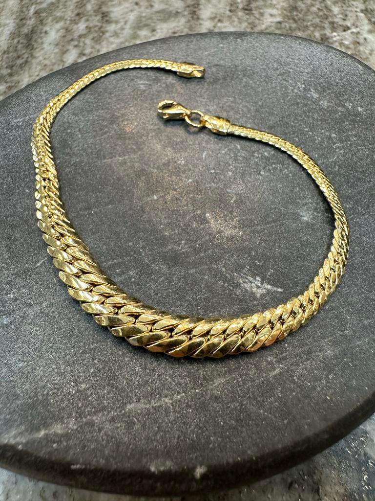 Elegante 18k Gouden Italiaanse Armband, Ophalen of Verzenden, Nieuw, Goud