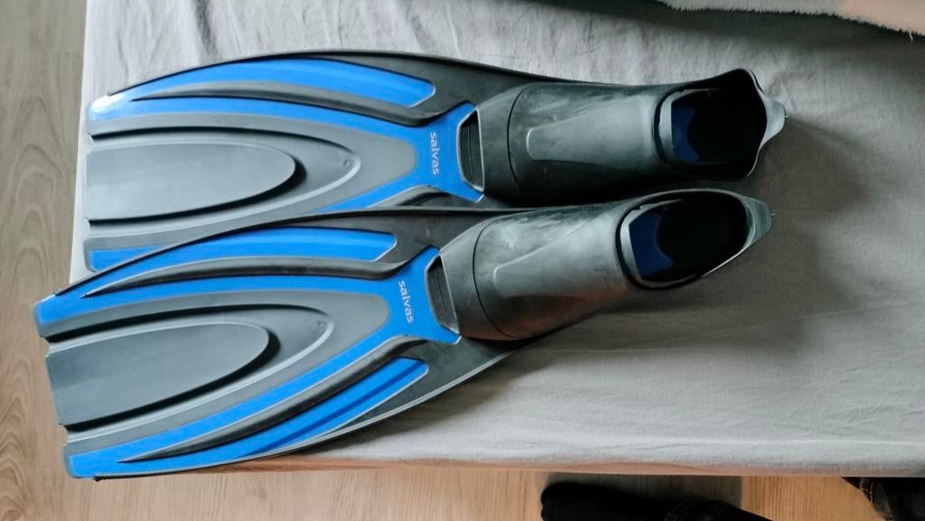 Zwemvliezen Salvas - Blauw/Grijs, Ophalen of Verzenden