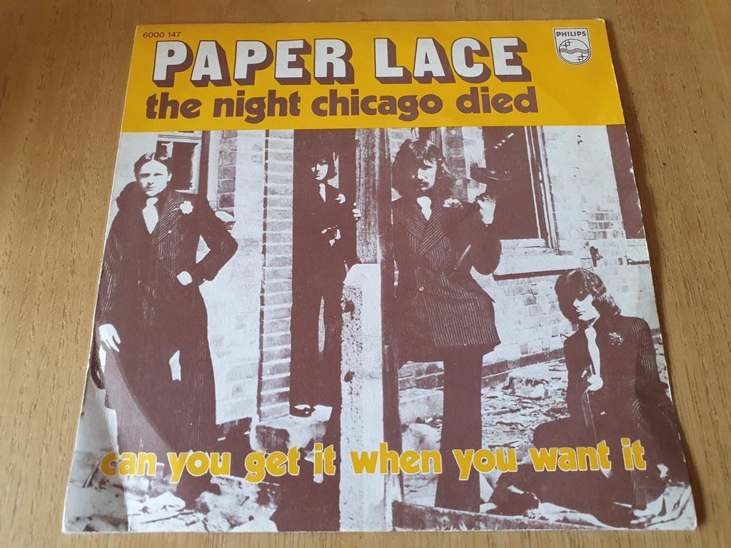 Paper Lace - The Night Chicago Died, Cd's en Dvd's, Vinyl Singles, Ophalen of Verzenden, Zo goed als nieuw, Pop