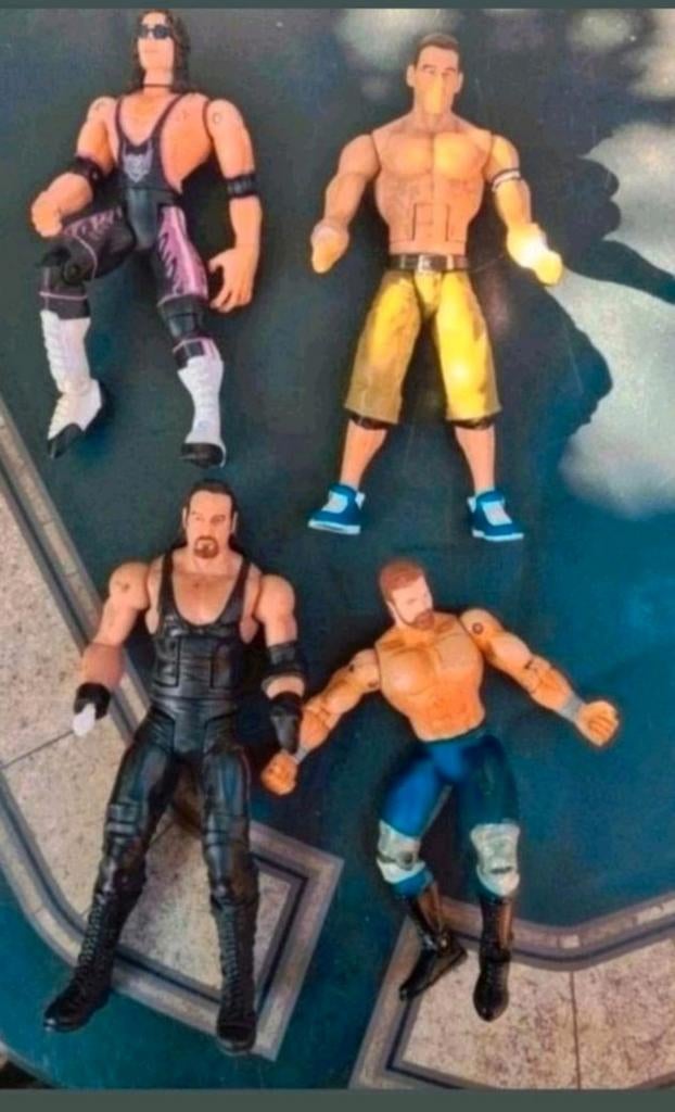 Vier WWE actiefiguren 4 stuks, Kinderen en Baby's, Speelgoed | Actiefiguren, Ophalen of Verzenden