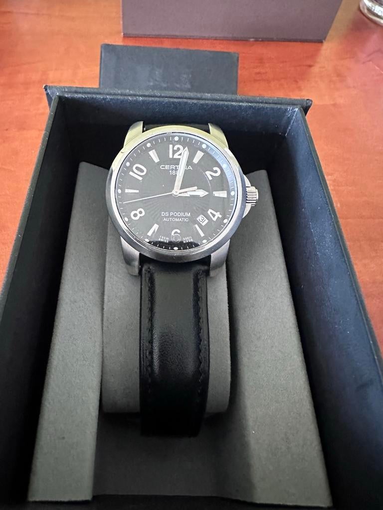 Certina DS Podium Automatic herenhorloge, Overige merken, Staal, Polshorloge, Ophalen of Verzenden