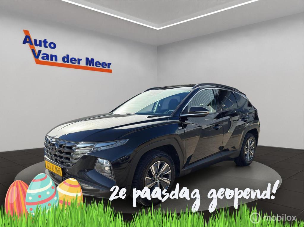 Hyundai Tucson 1.6 T-GDI MHEV Premium, Stof, Gebruikt, Zwart, 4 cilinders