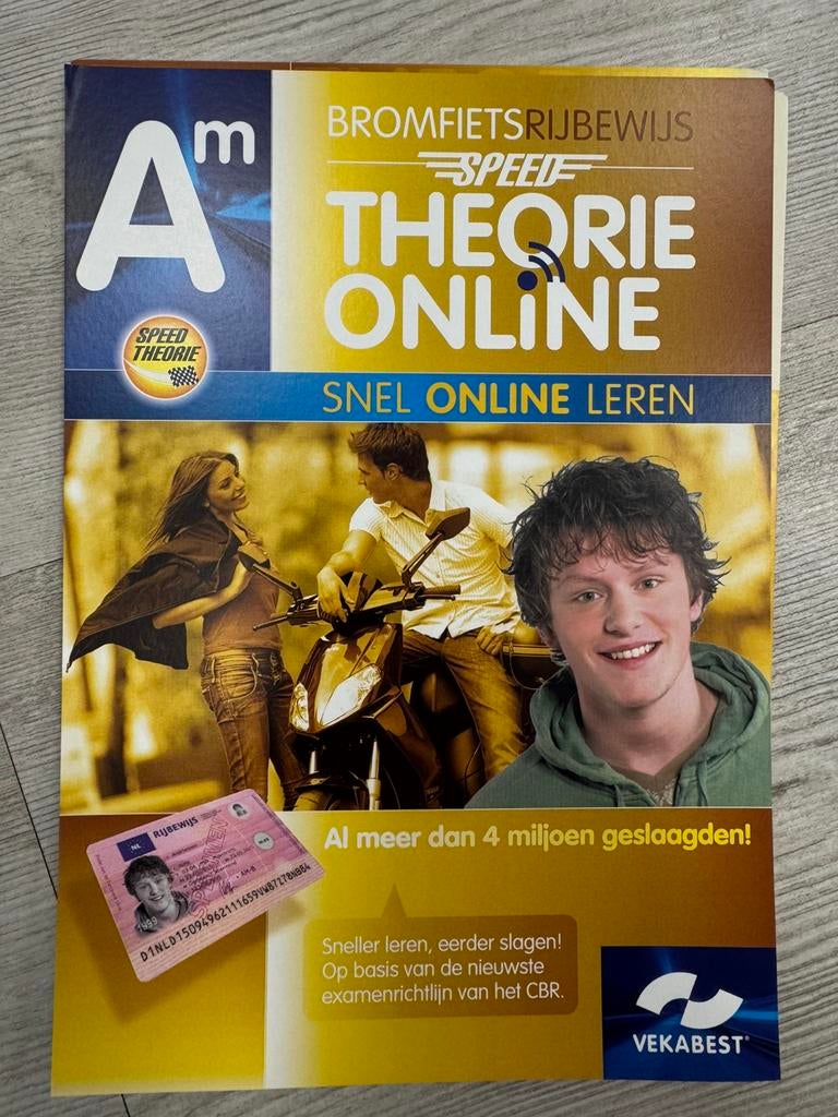 Vekabest bromfiets/scooter online theoriecursus GOEDKOOP, Boeken, Ophalen, Alpha, Zo goed als nieuw, Niet van toepassing