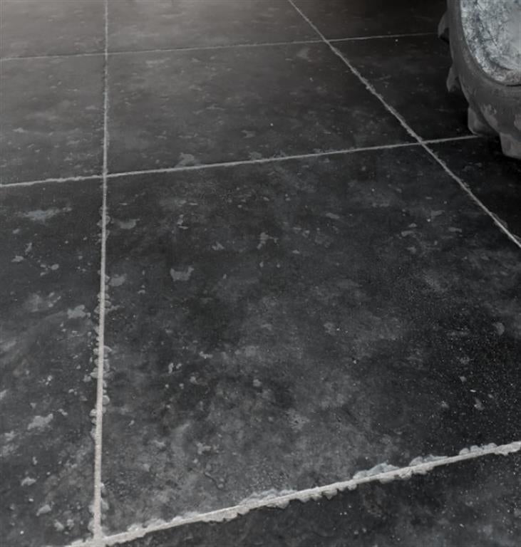 kloostertegel 50x50 semi getrommeld zwart genuanceerd, Tuin en Terras, Tegels en Klinkers, Verzenden, Keramiek, Overige typen