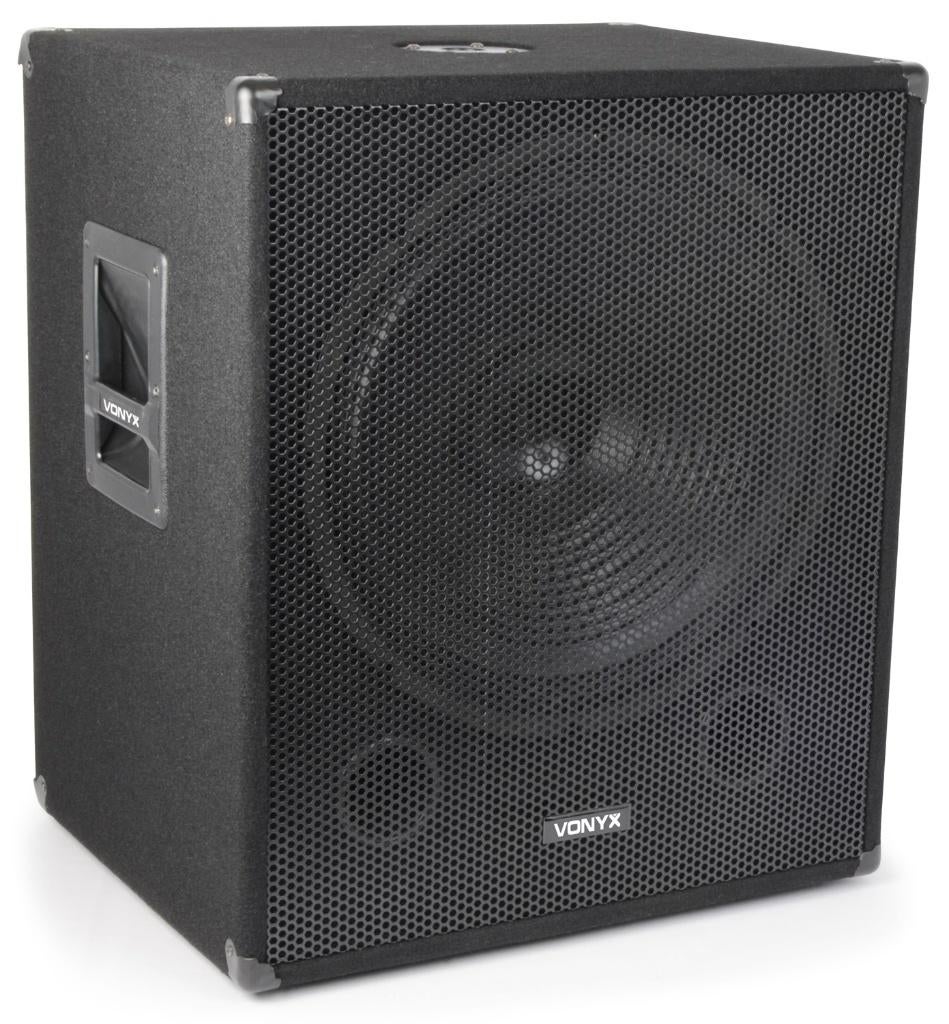 Luidspreker Sub actief 18 inch 500 Watt, Bi-Amp, Overige merken, Subwoofer, Vonyx, Nieuw