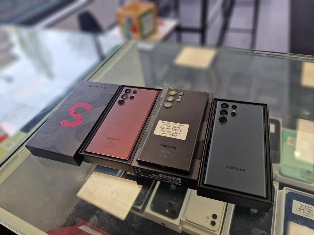 Galaxy S22 ultra.   128 GB.   2 jaar garantie, Zwart, Ophalen of Verzenden, Zo goed als nieuw, Galaxy S22