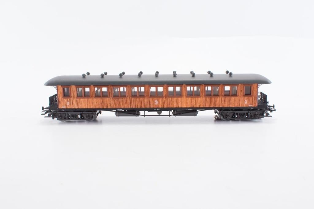 Marklin H0 4270 Houten rijtuig 3de klasse van de Zweedse SJ, Wisselstroom, Gebruikt, Wagon, Ophalen of Verzenden