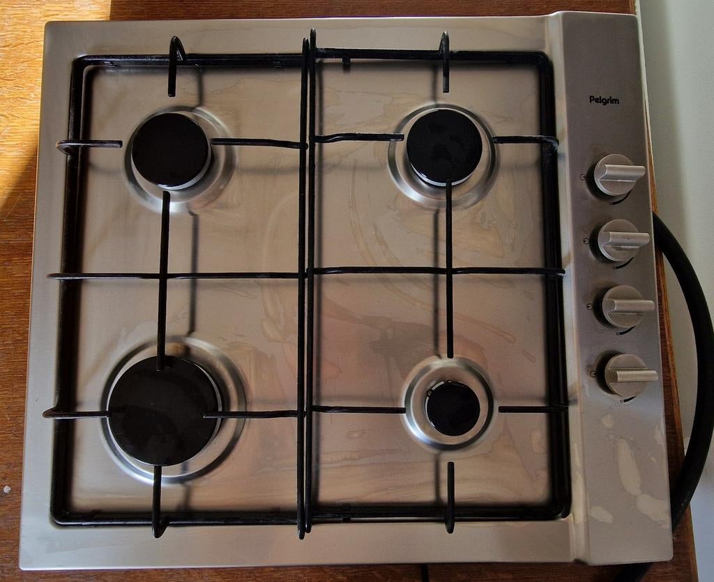 Pelgrim gaskookplaat, Ophalen, 4 kookzones, Zo goed als nieuw, Gas