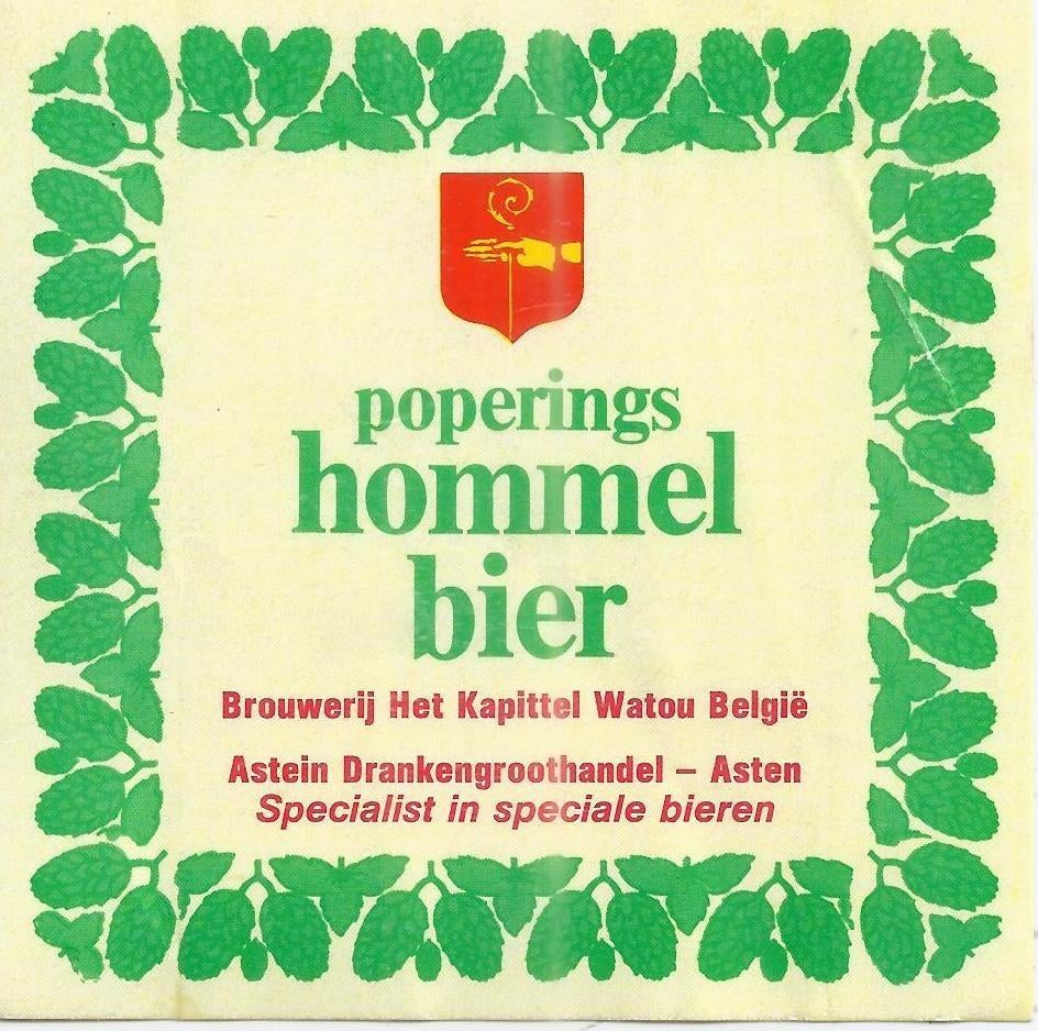 So227 sticker poperings hommel bier, Ophalen of Verzenden, Zo goed als nieuw