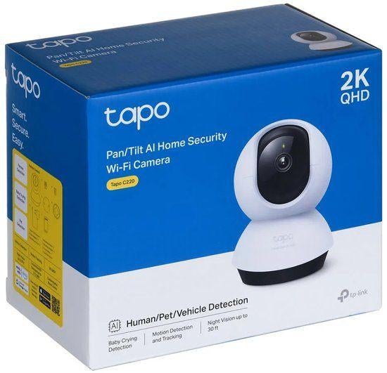 Tapo C220 Beveiligingscamera binnen - 2K 4MP QHD - Pan Tilt, Nieuw, Ophalen of Verzenden, Www.loods56.nl, X