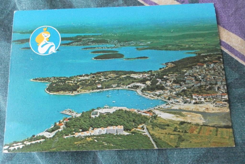 kaart Vrsar toen nog Joegoslavië nu Kroatië, Ophalen of Verzenden, 1980 tot heden, Gelopen, Buiten Europa