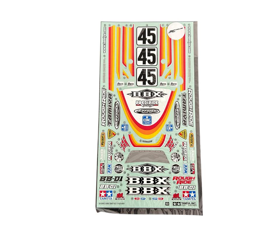 Tamiya sticker BBX BB-01 58719 T11421861, Elektro, Auto offroad, Nieuw, Ophalen of Verzenden