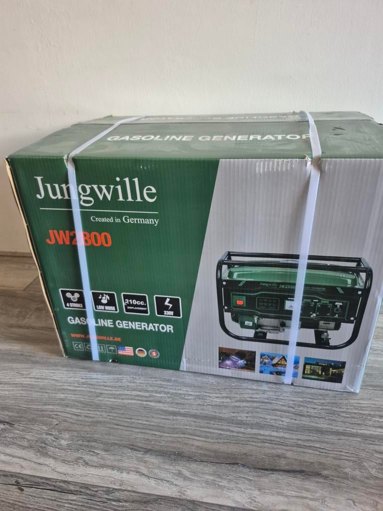 Benzine !Nieuw ! Jungwille JW2800 benzine generator, Ophalen, Nieuw